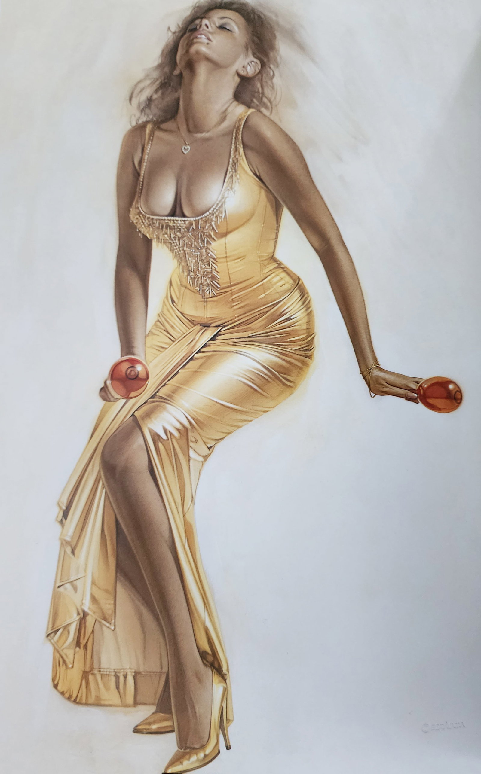 Hajime Sorayama 'Untitled' 2002 offset lithograph: Hajime Sorayama Untitled Medium: Offsetlithograph Image Size: 12 X 8.5 Matted Size: 16 X 14 Print Date: 2002 In excellent condition A certificate of Authenticity is included