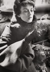 Richard Avedon, Dorian Leigh, Coat by Dior, Avenue Montaigne, Paris, 1949