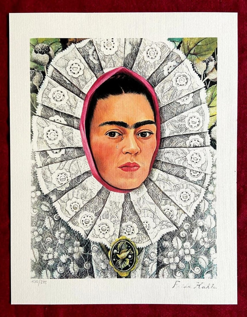 Frida Kahlo 'Self-Portrait' 1986, Limited Edition Litograph (1 of 2)
