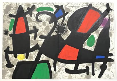 Joan Miro, 'Derriere le Miroir, no. 186 pg 16-17', 1970 (1 of 1)