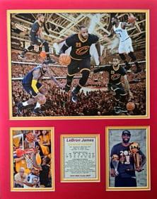 Lebron James, Matted Photo Collage