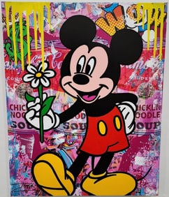 Jozza - Pop Art, 'For You Only', Signed Mixed Media Acrylic Canvas Painting, 2024
