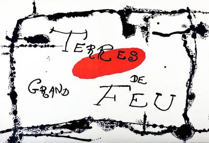 Joan Miro, 'Derriere le Miroir 87-89, pg 6-7 -1956', original lithograph (1 of 1)