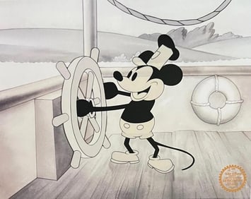 Disney, Mickey Mouse Steamboat Willie Limited Edition Sericel