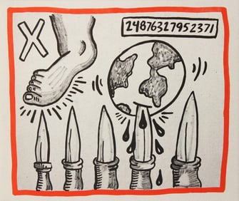 Keith Haring, 'Against all odds', Limited Edition Silkscreen, 1990