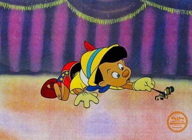 Disney, Pinocchio Jiminy Cricket Limited Edition Sericel