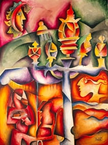 Alexandra Nechita, 'Restless Paris', Signed Limited Edition Artist Proof Lithograph