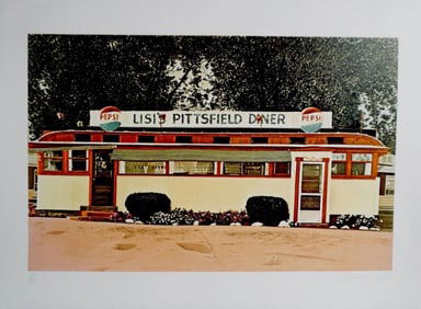 John Baeder, Lisi's Pittsfield Diner Photo, 1980, Screenprint