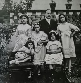 Frida Kahlo, Frida With Family At 5 Years Old With Family, 1912, 6.5 X 6.5