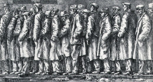 Reginald Marsh, Bread Line,1932