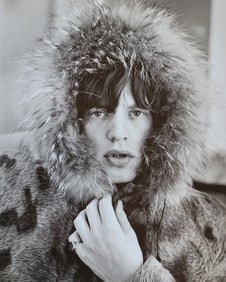 Terry O'Neill, 'Mick Jagger in a fur coat', 1964