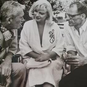 Marilyn Monroe, In Discussion With Arthur Miller And Director John Huston, 1960