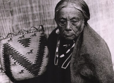Edward Curtis, Basket Maker - Skokomish