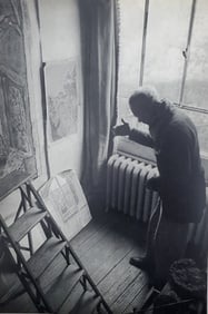 Henri Cartier Bresson, Bonnard In His Studio At La Cannet, France