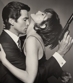 Terry O'Neill, The Secret Agent And The Assassin, Brosnan And Izabella Scoruppco In Character For