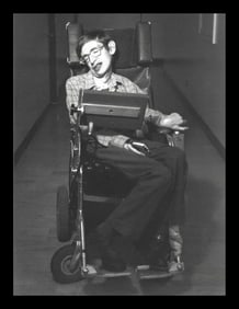 Herb Ritts, Stephen Hawking, Full Length, Pasadena, 1992