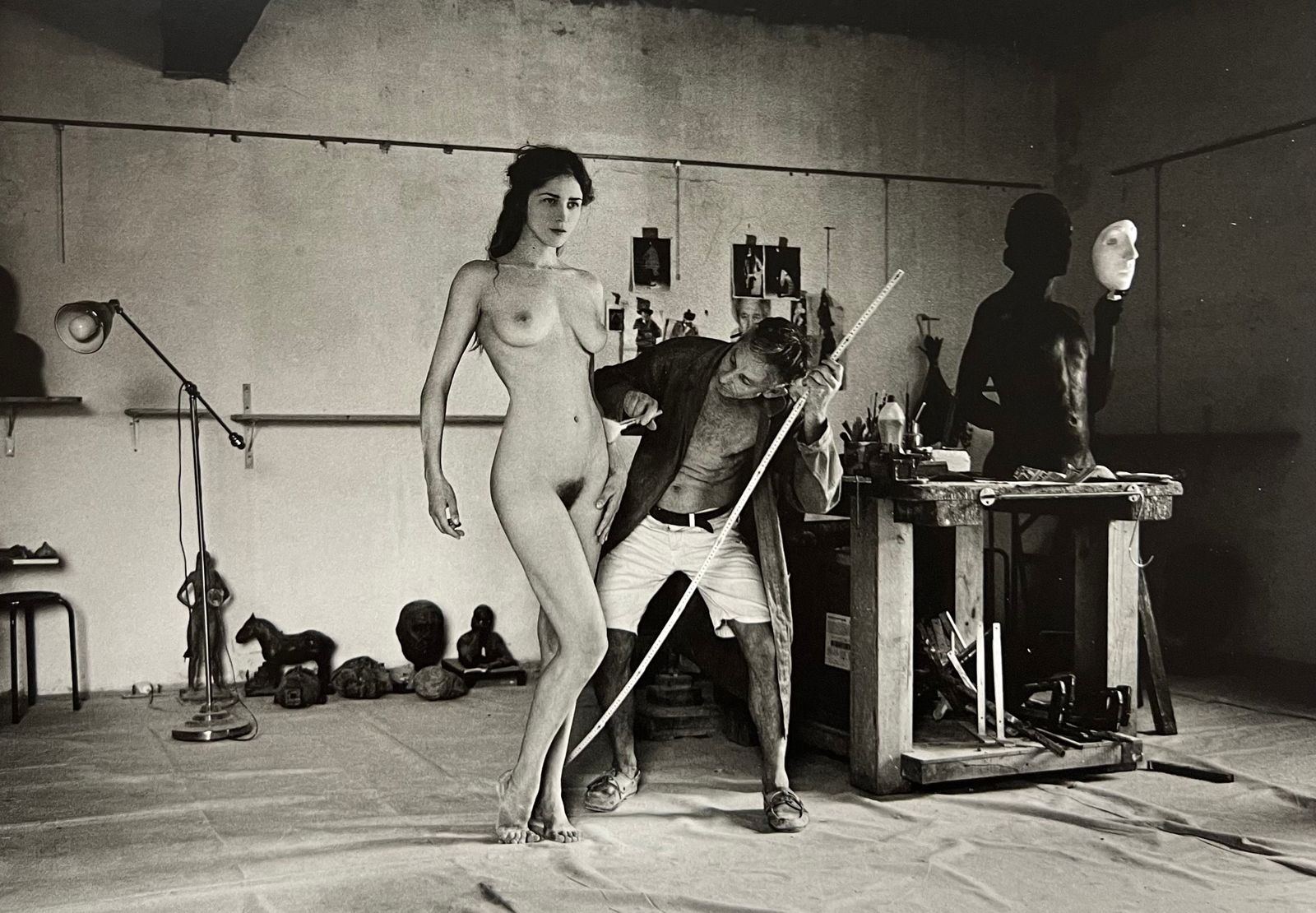 Marc Lagrange, Martin's Meditation, 2000's: Photographer: Marc Lagrange was a Belgian photographer known for his nude portraits of female figures. Lagrange created dream-like and fantastical narrative pictures populated by beautiful nudes that