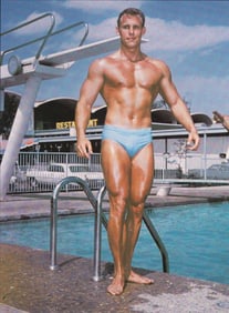 Bruce Bellas, Semi Nude Male By Pool