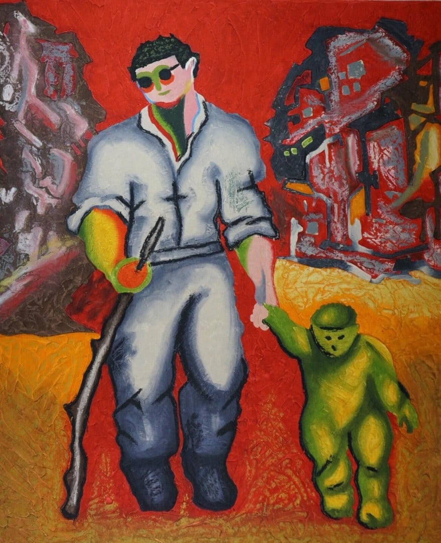 Sandro Chia Untitled #7 Carborundum Etching Handmade Paper Hand Sig/Num ART