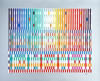 Yaacov Agam, 'The Blessing' (Light)' Signed Limited Edition Serigraph w/ Publisher COA