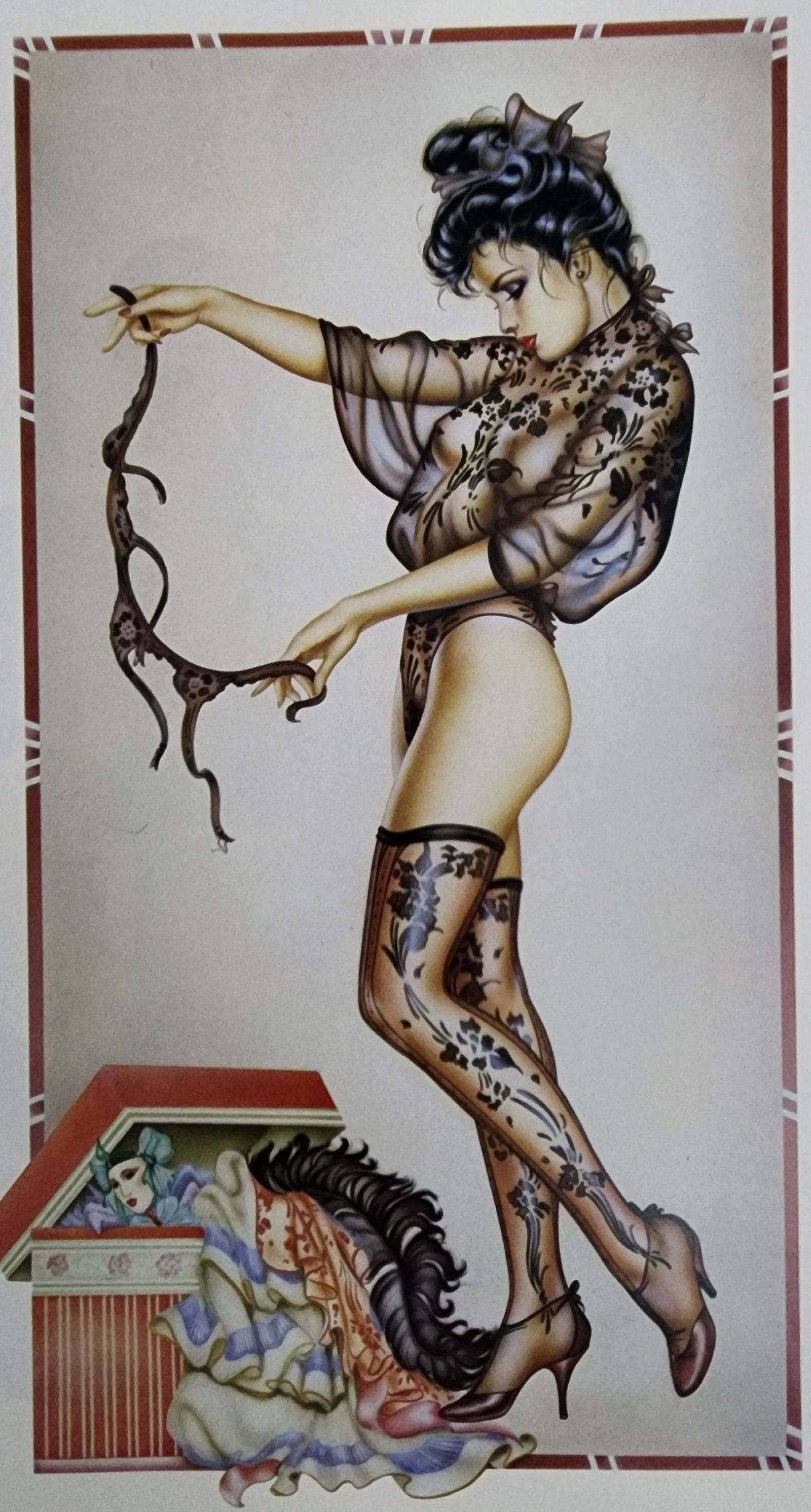 Olivia De Berardinis 'Dream Girl': Photographer/Artist: Olivia De Berardinis Title/Subject: Dream Girl Type Of Print: Authentic Sheet Fed Photogravure/Heliogravure. Date Of Print: 1987 Paper: Medium weight, satin/matte finish. Print Or