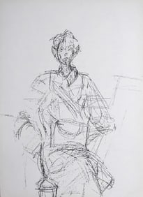 Alberto Giacometti 'Nu Assis' original lithograph, 1961
