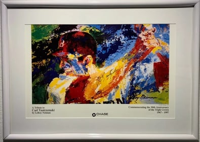 Leroy Neiman, 'Carl Yastrzemski - Triple Crown Winner', Signed by Carl Lithograph
