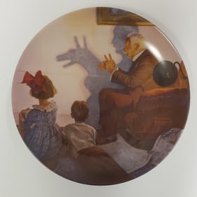Norman Rockwell The Shadow Artist 1988 Vintage Collectors Plate
