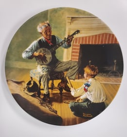Norman Rockwell The Banjo Player 1988 Vintage Collectors Plate