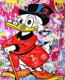 Jozza - Pop Art, 'Executive Office', Signed Acrylic Canvas Painting, 2025, 30"x24"