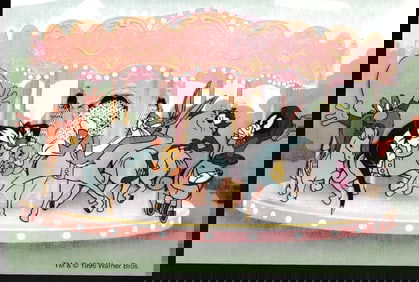 Warner Bros., Bugs Bunny, Taz & Yosemite Sam, 'Merry Go Round', Sericel, 1996