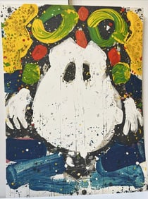 Tom Everhart, Peanuts Snoopy - 'Ace Face', Signed Limited Edition Lithograph