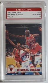 Michael Jordan NBA Hoops Card Gem Mint 10