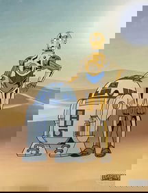 Disney, Star Wars, Droids R2-D2 And C-3PO, Sericel