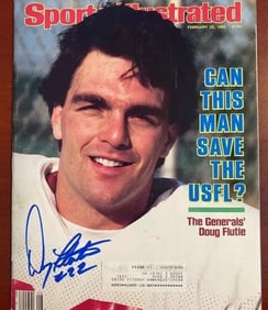 Doug Flutie, Football Player Autographed Sports Illustrated Magazine
