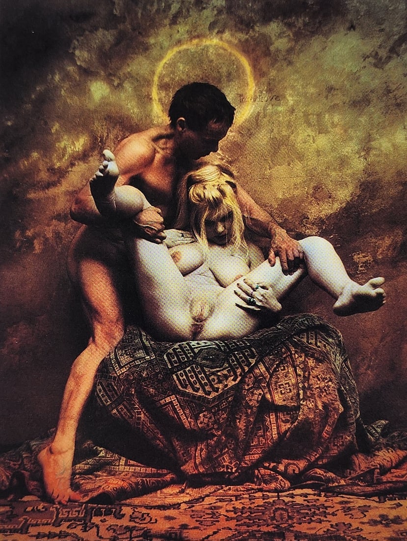 Jan Saudek, Erotic nude - 1998: Photographer: Jan Saudek is an art photographer and painter. Saudek's art work represents a unique technique combining photography and painting. In his country of origin, Czechoslovakia, Saudek was co