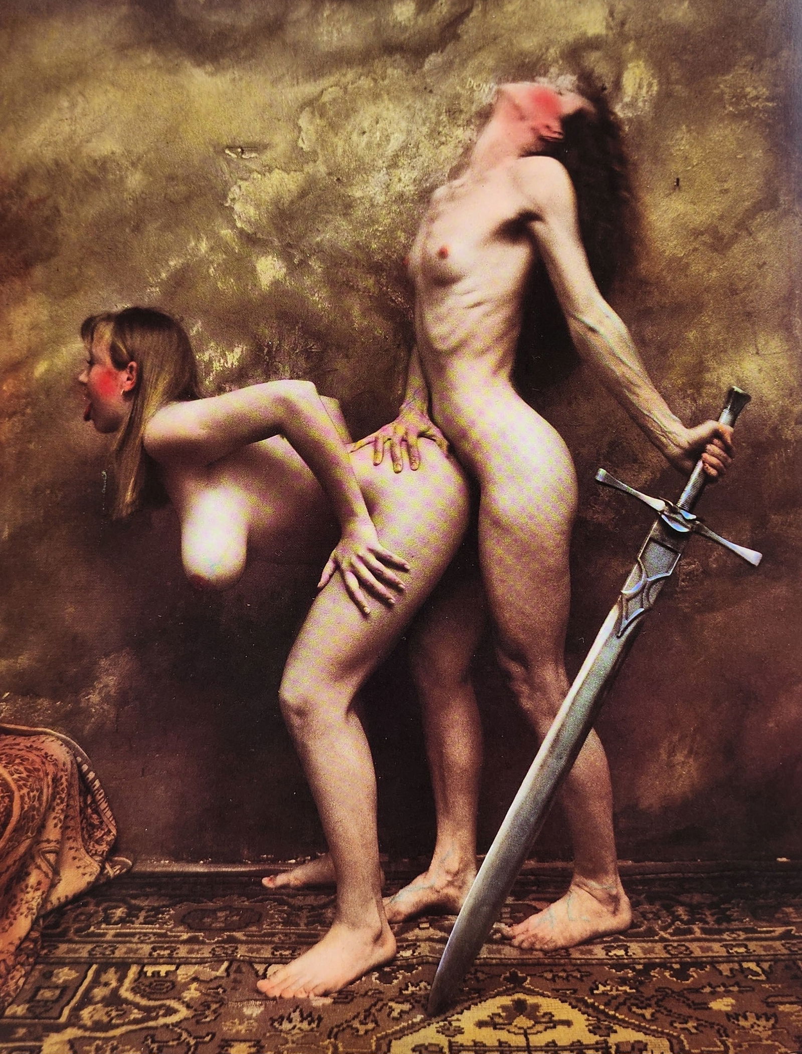 Jan Saudek, Erotic nude - 1998: Photographer: Jan Saudek is an art photographer and painter. Saudek's art work represents a unique technique combining photography and painting. In his country of origin, Czechoslovakia, Saudek was co