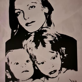 Andy Warhol, Cornie Arslanian and her two children, 1977
