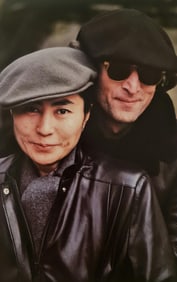 Allen Tannenbaum, John and Yoko smiling, Central Park NY, 1980