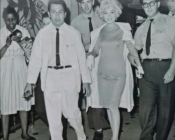 Marilyn Monroe at hospital for surgery