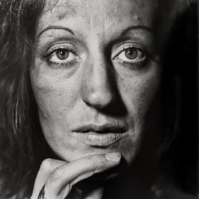 Diane Arbus, Feminist in her hotel room, N.Y.C., 1971