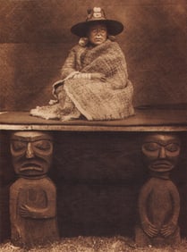 Edward S. Curtis, PLATE 46 A Nakoaktok Chief’s Daughter, CA, 1914