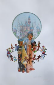 Charles Boyer, 'Merry Christmas at Disneyland 1988', Signed Limited Edition Theme Parks, Lithograph