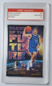 Luka Doncic Faces of Future Rookie Gem Mint 10