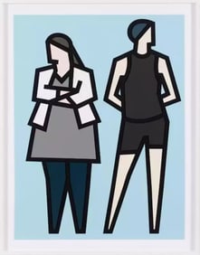 Julian Opie 'Lydia and Garrett'