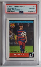 Neymar Jr 95/99 Panini Donruss PSA 10 Gem