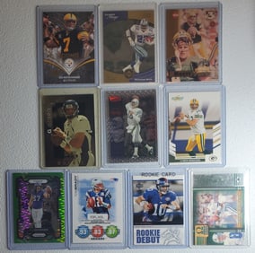 Footballs Cards Lot of 10 Superstars