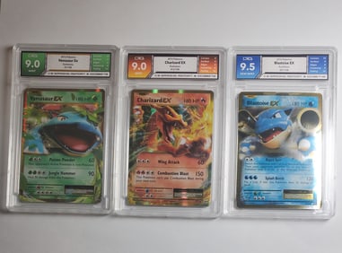 Charizard, Blastoise, & Venasur 3 Card Lot Pokemon XY Evolutions 2016