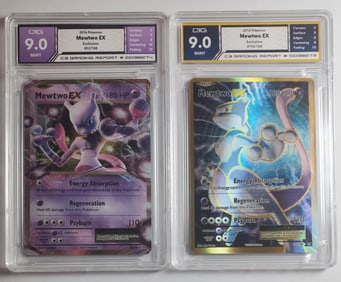 Mewtwo EX 2016 Pokemon Evolutions 2 Card Lot Gem Mint 9