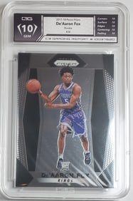 De'Aaron Fox Rookie Panini Prizm Gem Mint 10